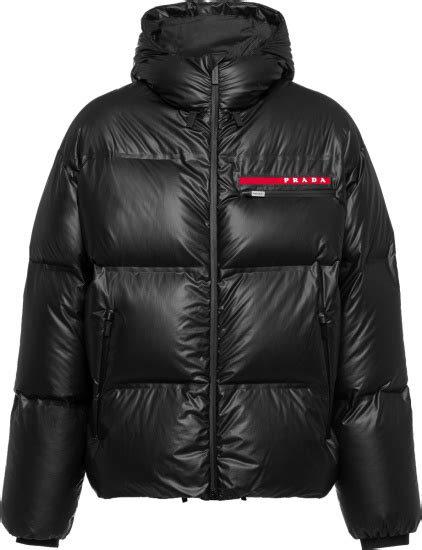 prada linea rossa puffer jacket|prada light re nylon puffer.